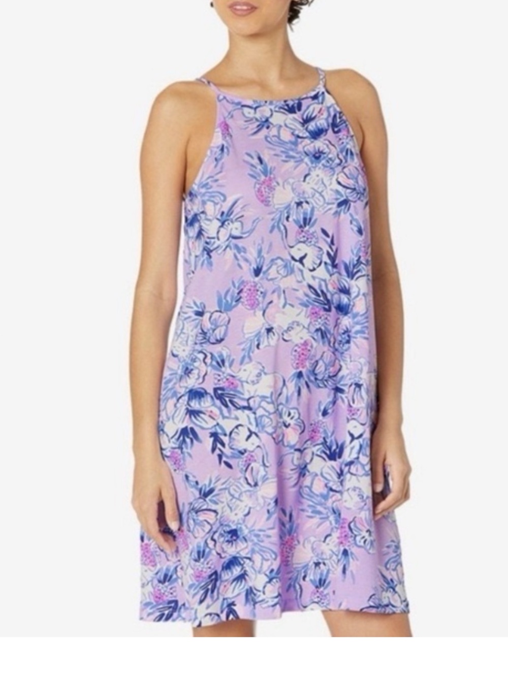 Lilly Pulitzer Margot swing dress size M Trunks in the air purple elephants - Picture 11 of 12